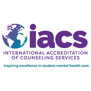 international accreditation of counseling services logo - globe with i-a-c-s letters